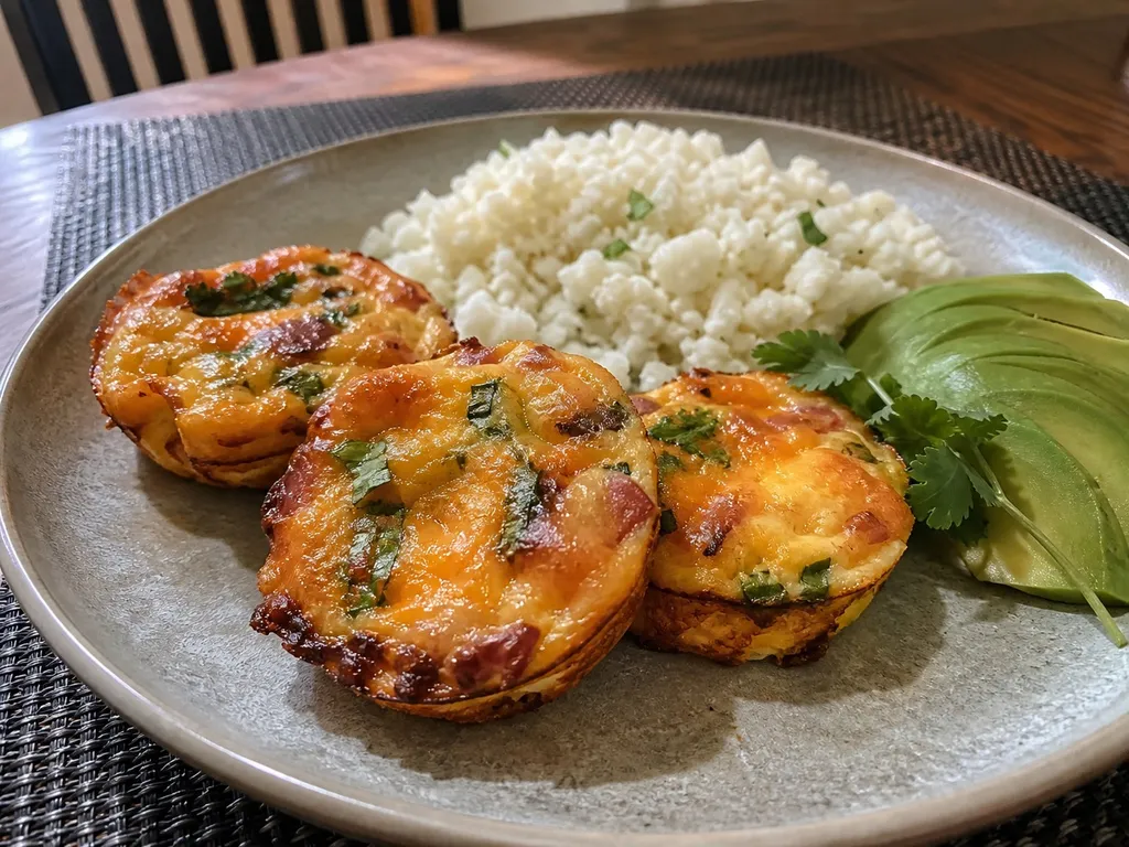 Egg Muffins — plated and served