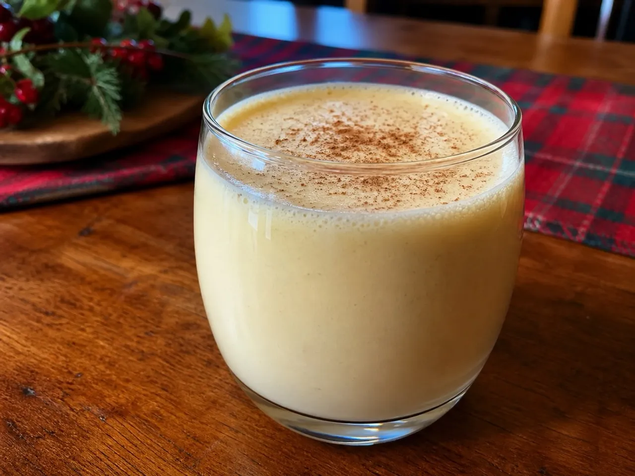 Eggnog — served