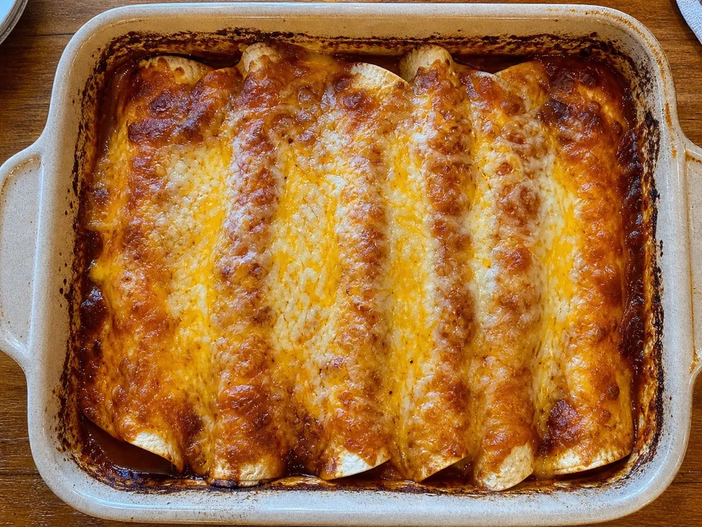 Enchiladas (Tex-Mex) — plated and served