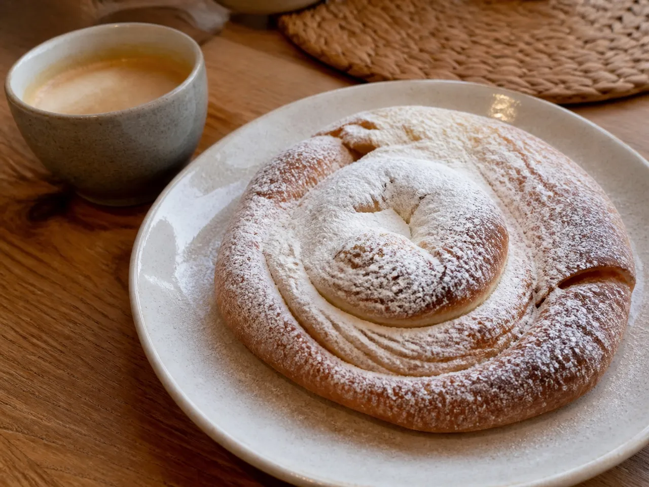Ensaimada — served