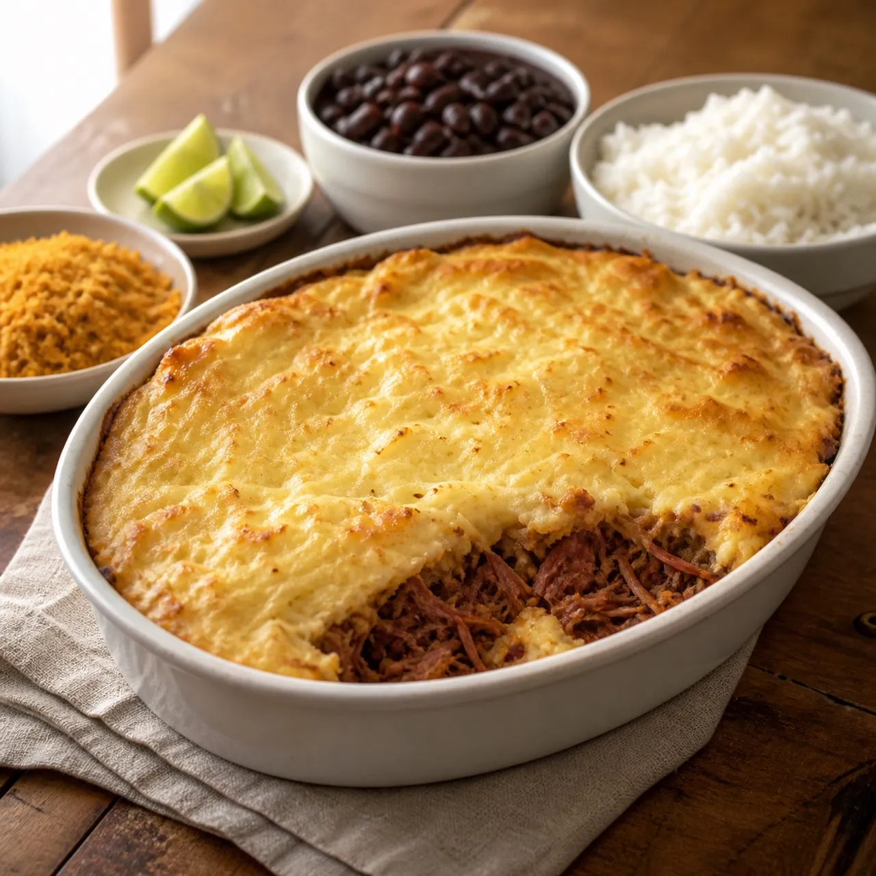 Escondidinho de Carne Seca (Shepherd's Pie with Dried Beef and Cassava) — Brazilian recipe