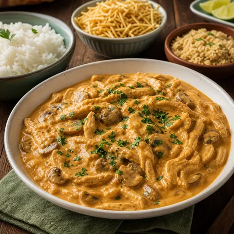 Estrogonofe de Frango (Brazilian Chicken Stroganoff) — Brazilian recipe