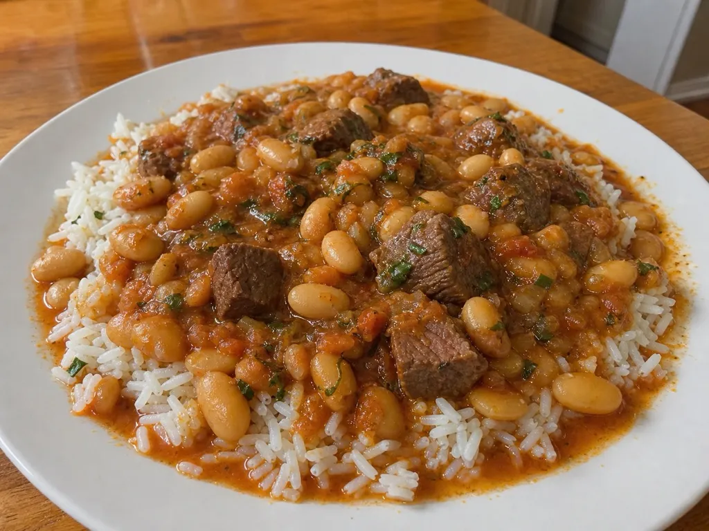 Fasolia — plated and served