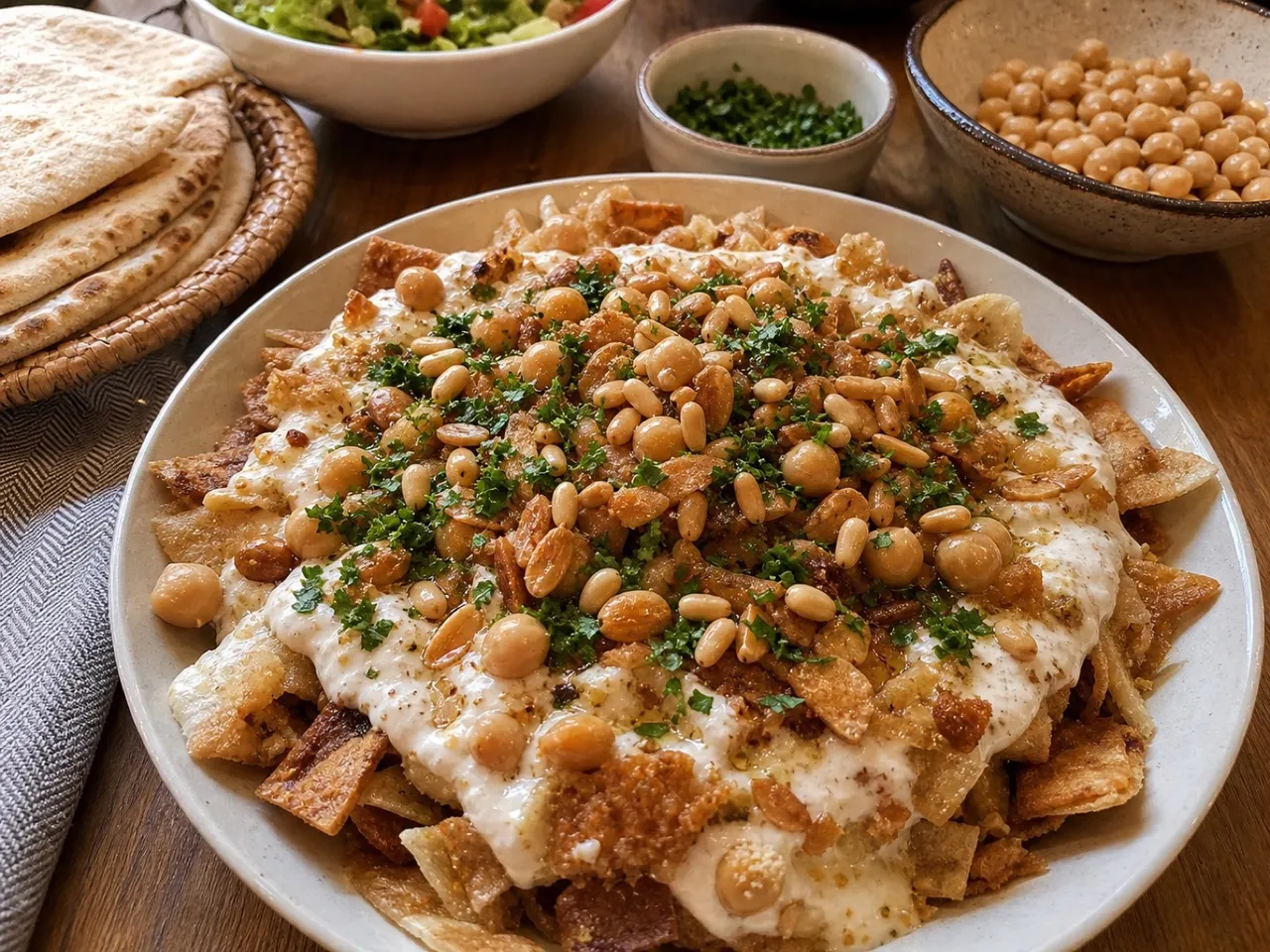 Fatteh — served