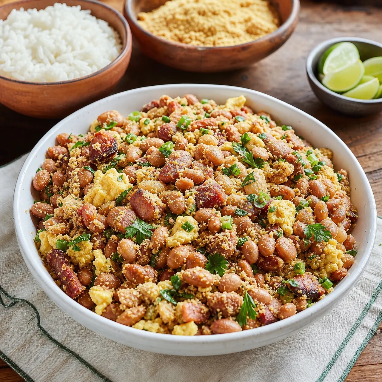 Feijão Tropeiro (Brazilian Beans with Bacon and Eggs) — Brazilian recipe