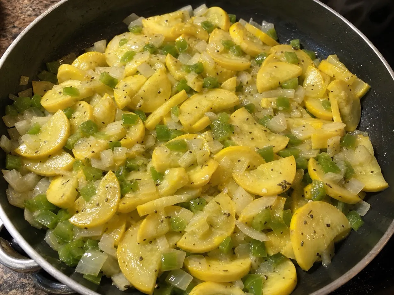Fiesta Yellow Squash — served