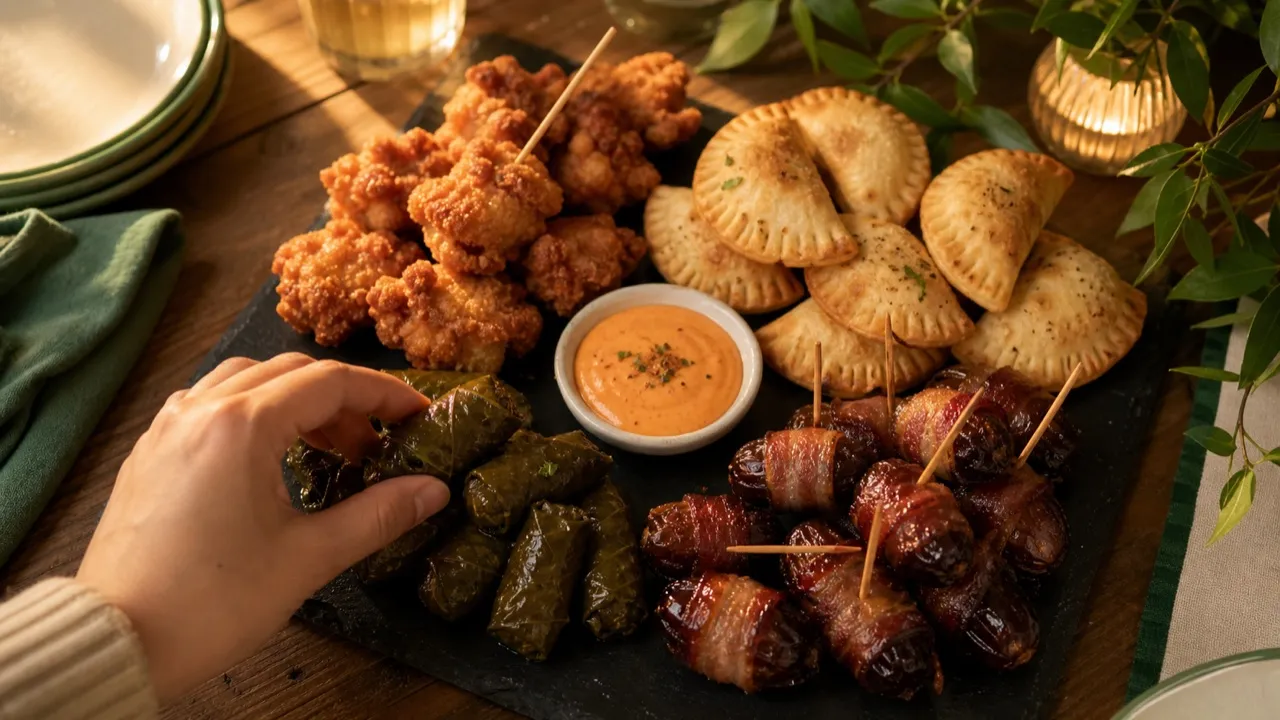 A spread of finger food & parties dishes