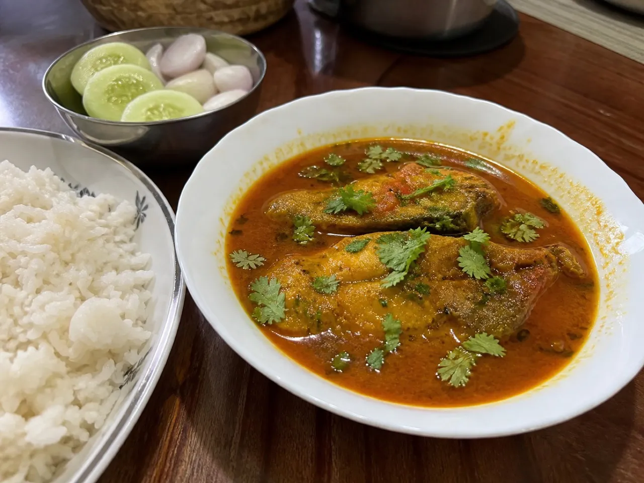 Fish Curry — served