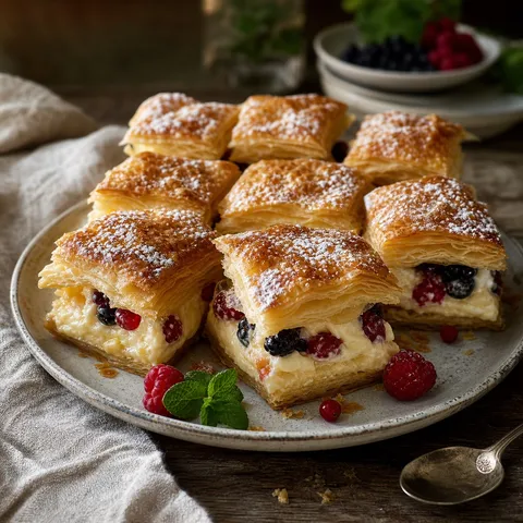 Flake-and-Fruit Squares — Desserts recipe