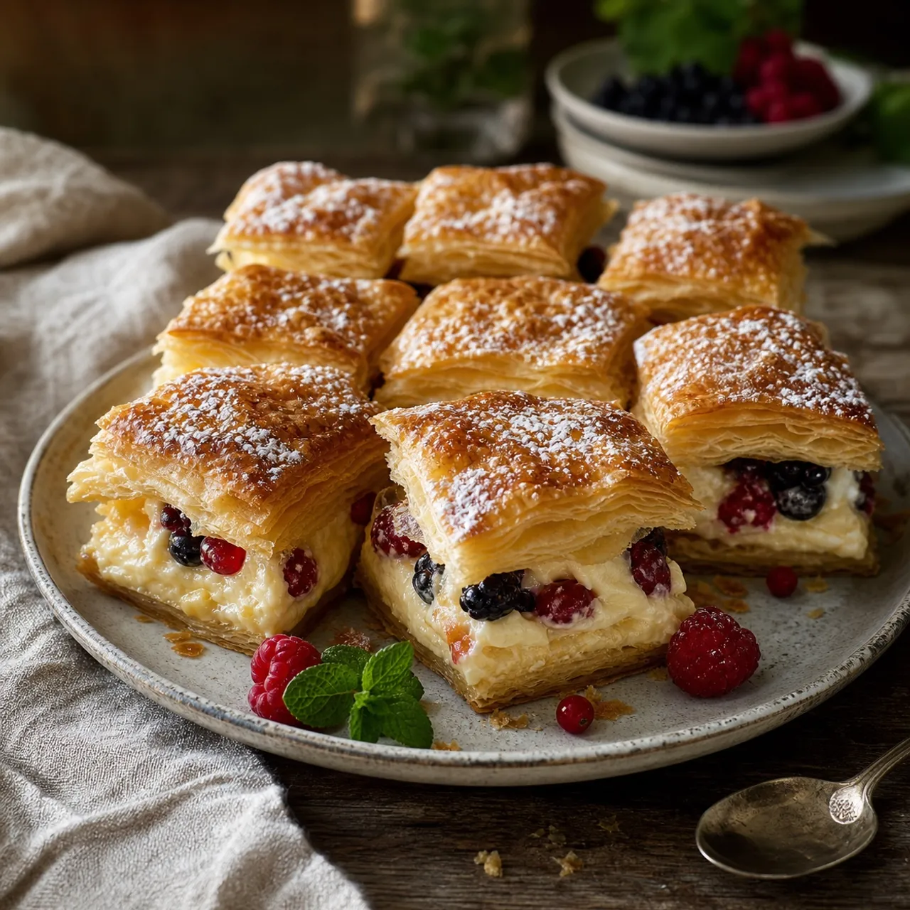 Flake-and-Fruit Squares — Desserts recipe