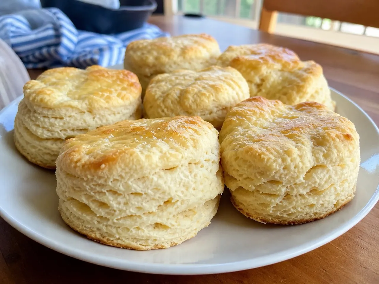 Flaky Buttermilk Biscuits — served