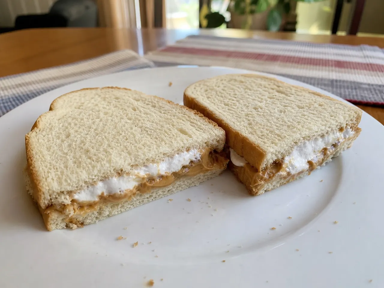 Fluffernutter — served