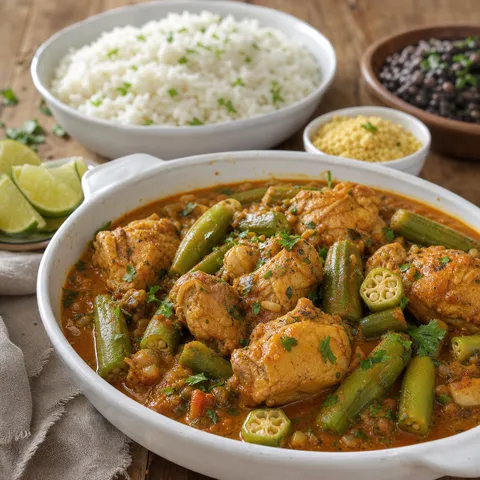 Frango com Quiabo (Chicken and Okra Stew) — Brazilian recipe