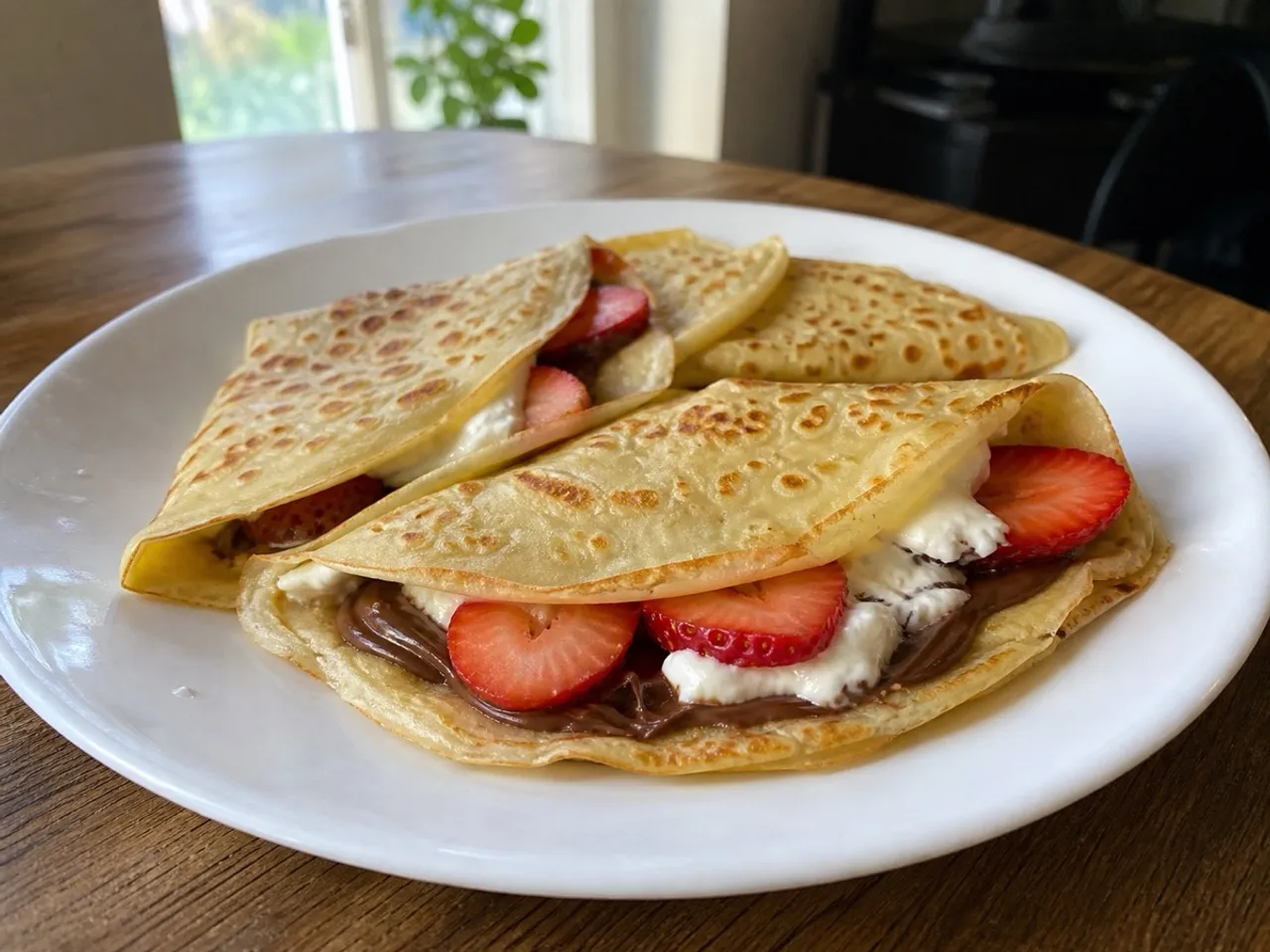 French Crepes — served