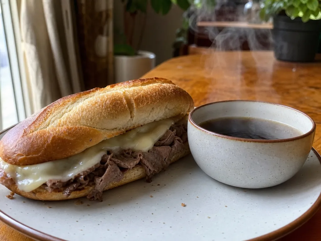 French Dip — plated and served