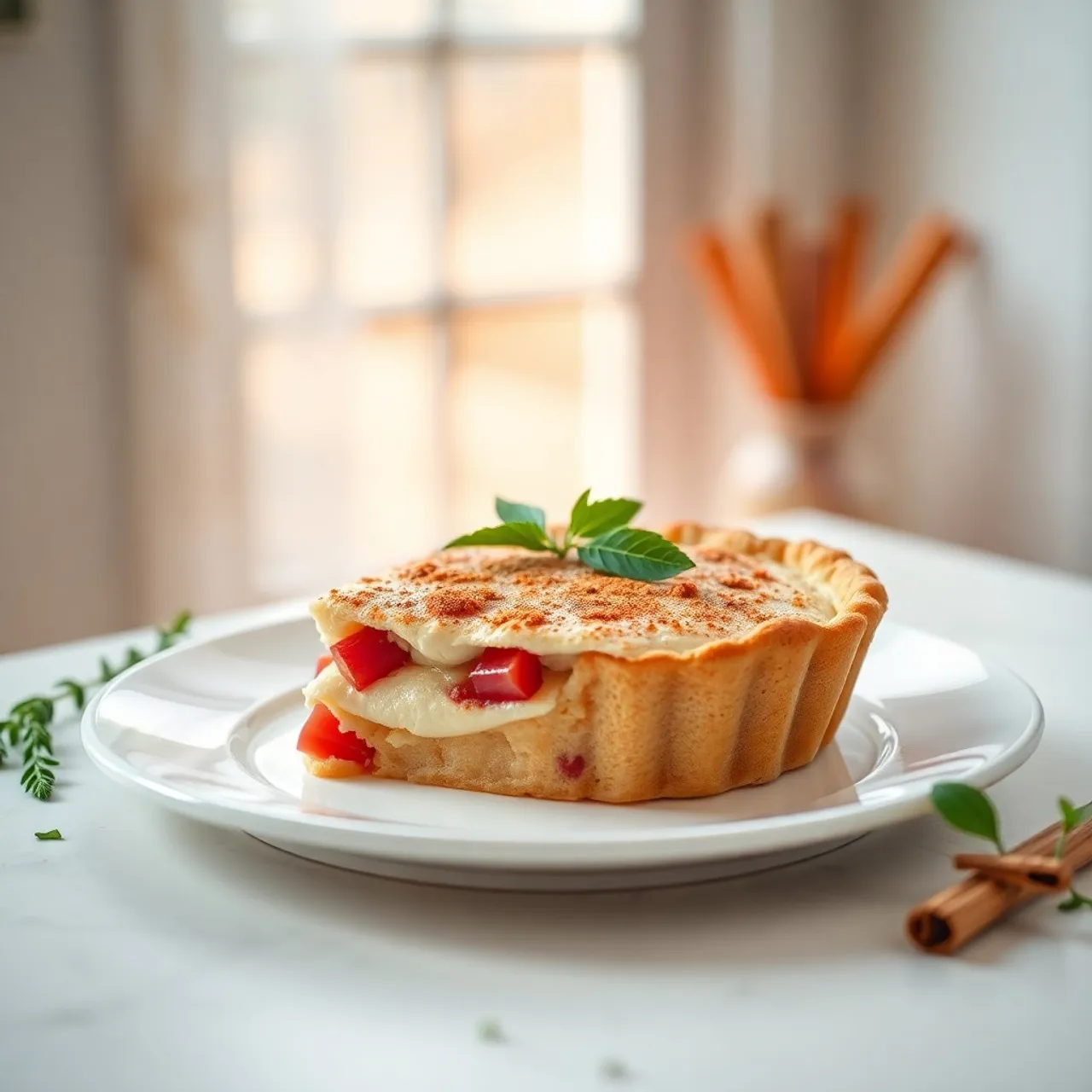 Fresh Rhubarb Pie — Desserts recipe