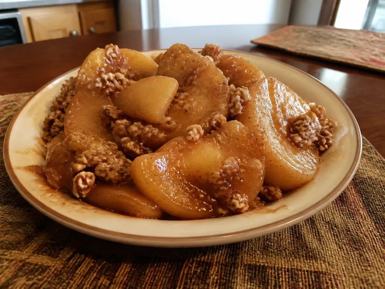 Fried Apples — served