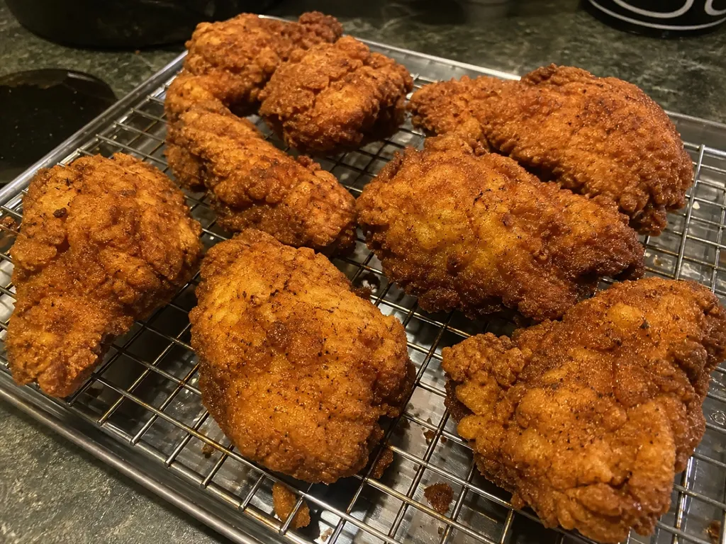 Fried Chicken — plated and served