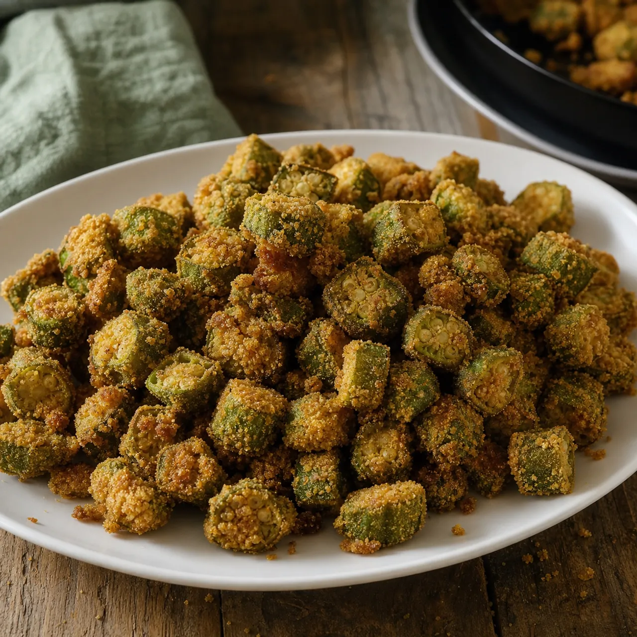 Fried Okra — Southern Soul Food recipe