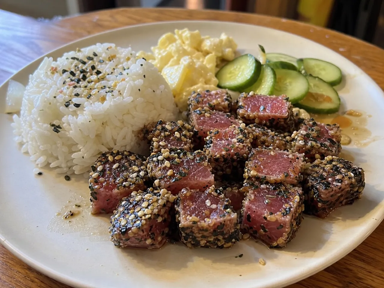 Furikake Ahi — served