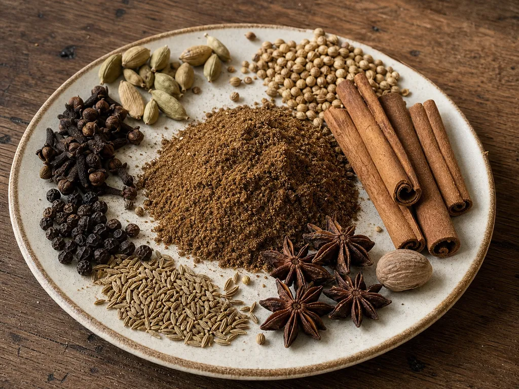 Garam Masala — plated and served