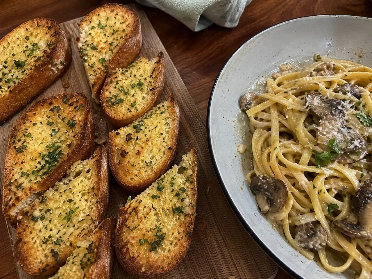 Garlic Bread — served