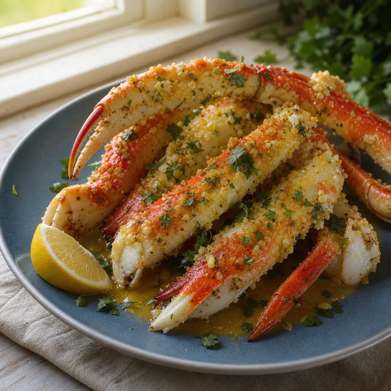 Garlic Butter Baked Crab Legs — Seafood recipe