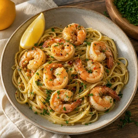 Garlic Butter Shrimp Scampi — Seafood recipe