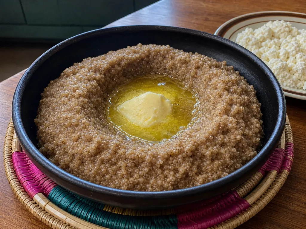 Genfo — plated and served