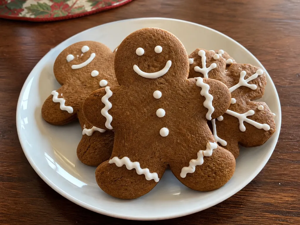 Gingerbread — plated and served
