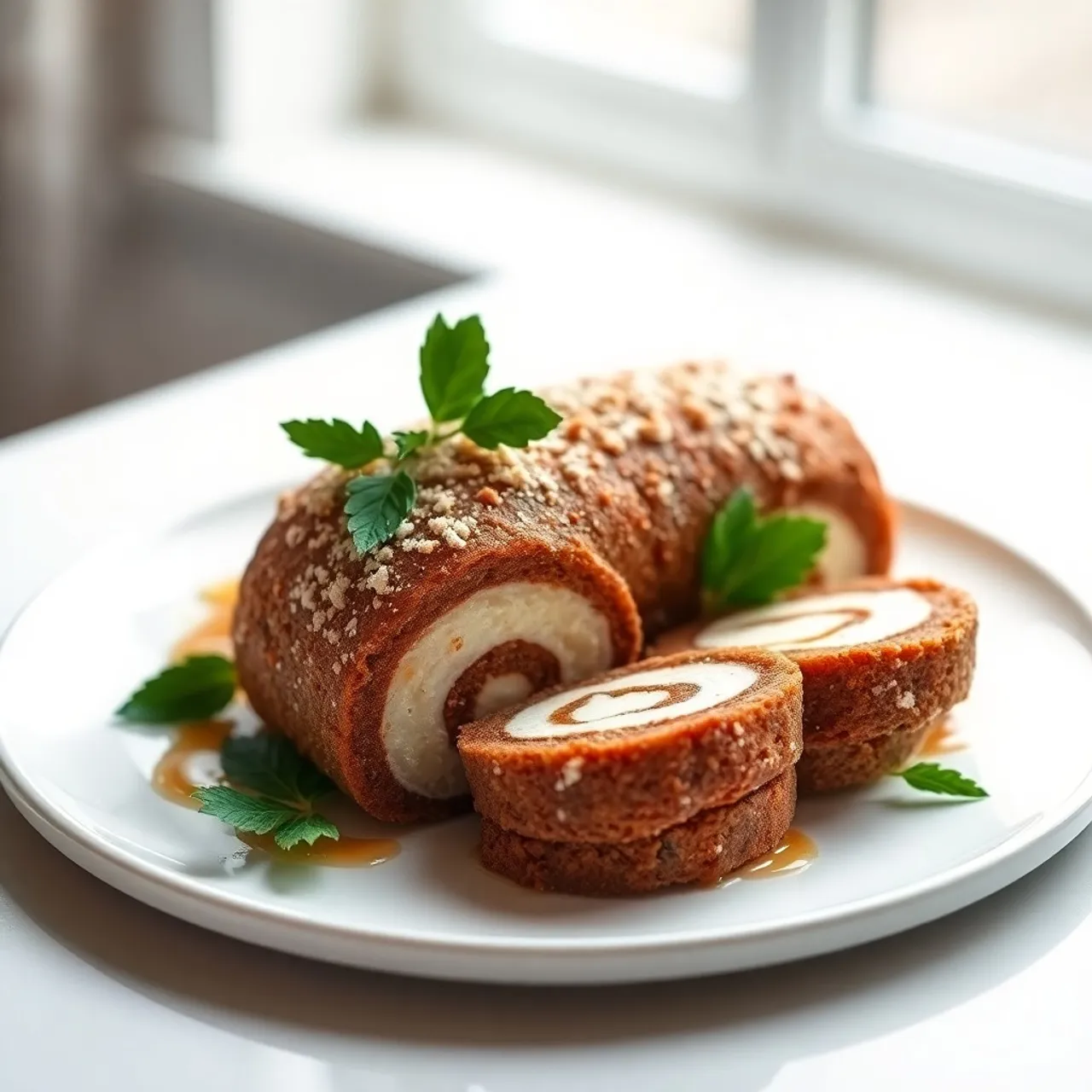 Gingerbread Yule Log — Desserts recipe