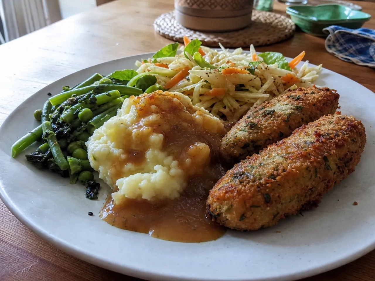 Glamorgan Sausage — served