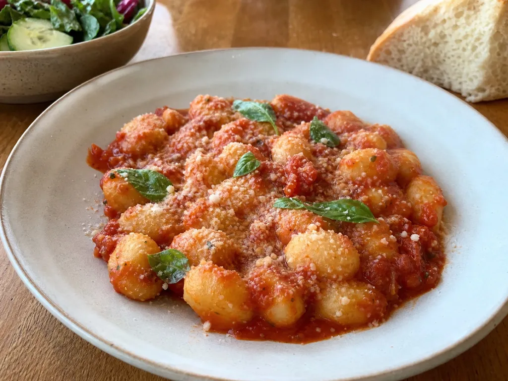 Gnocchi di Patate — plated and served