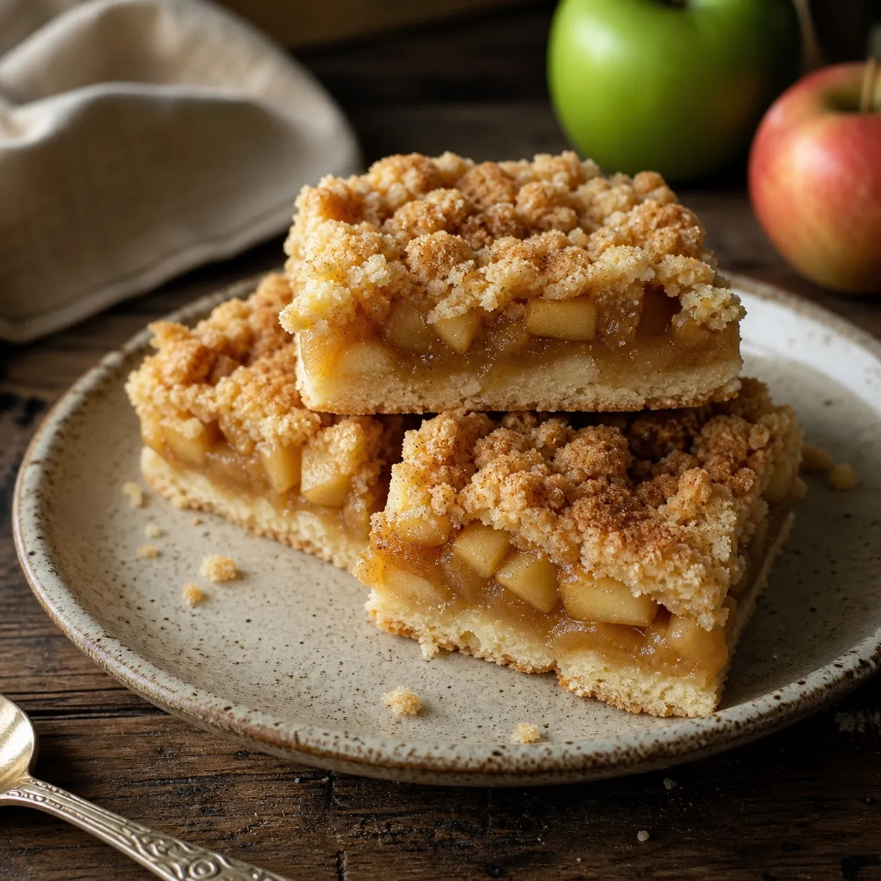 Golden Apple Bars — Desserts recipe