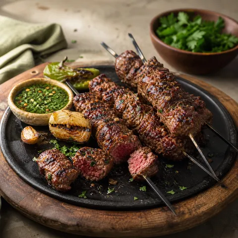Grilled Beef Kebabs — Meat & Pork recipe