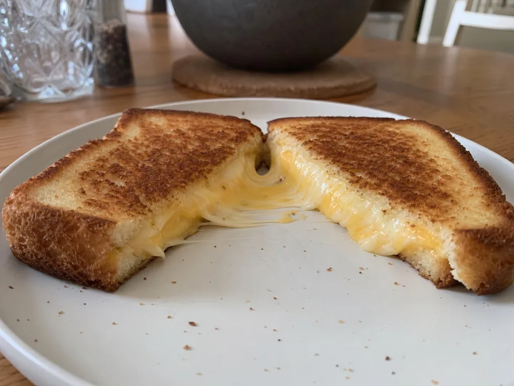 Grilled Cheese Sandwich — plated and served
