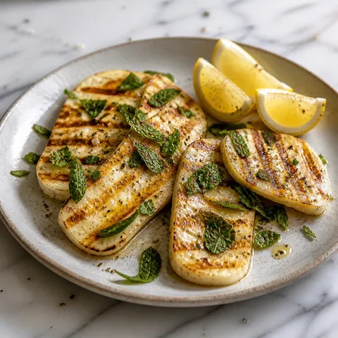 Grilled Halloumi Cheese — Mediterranean recipe