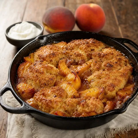Grilled Peach Cobbler — Bbq recipe