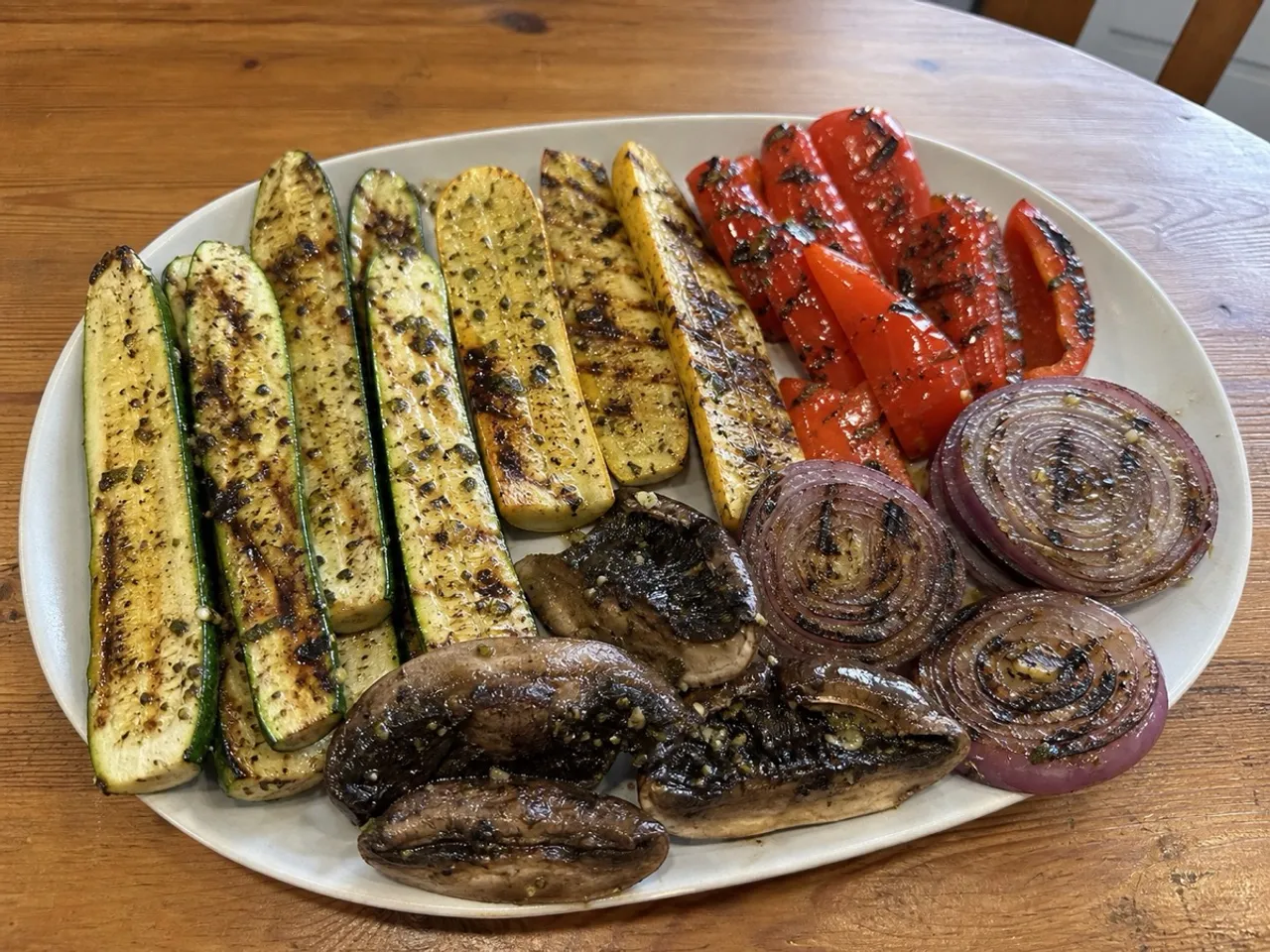 Grilled Vegetable Platter — served