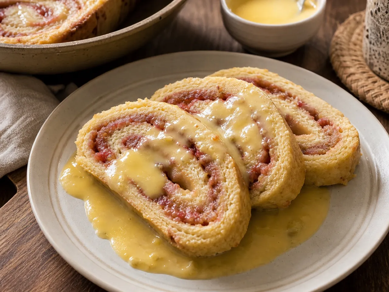 Guava Duff — served
