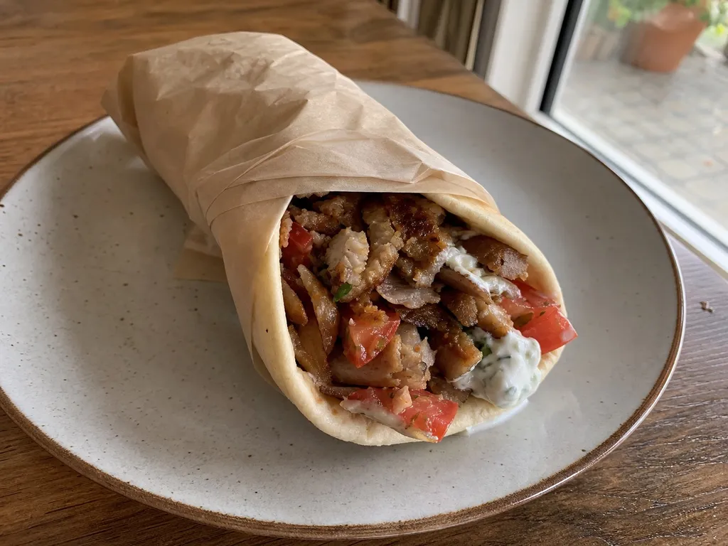 Gyro — plated and served