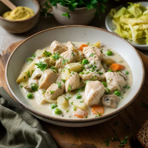 Hühnerfrikassee (German Chicken Fricassee) — German recipe
