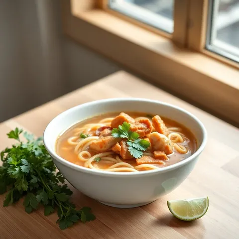 Hủ Tiếu (Pork and Seafood Noodle Soup)