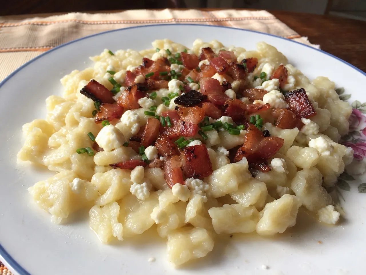 Halusky — served