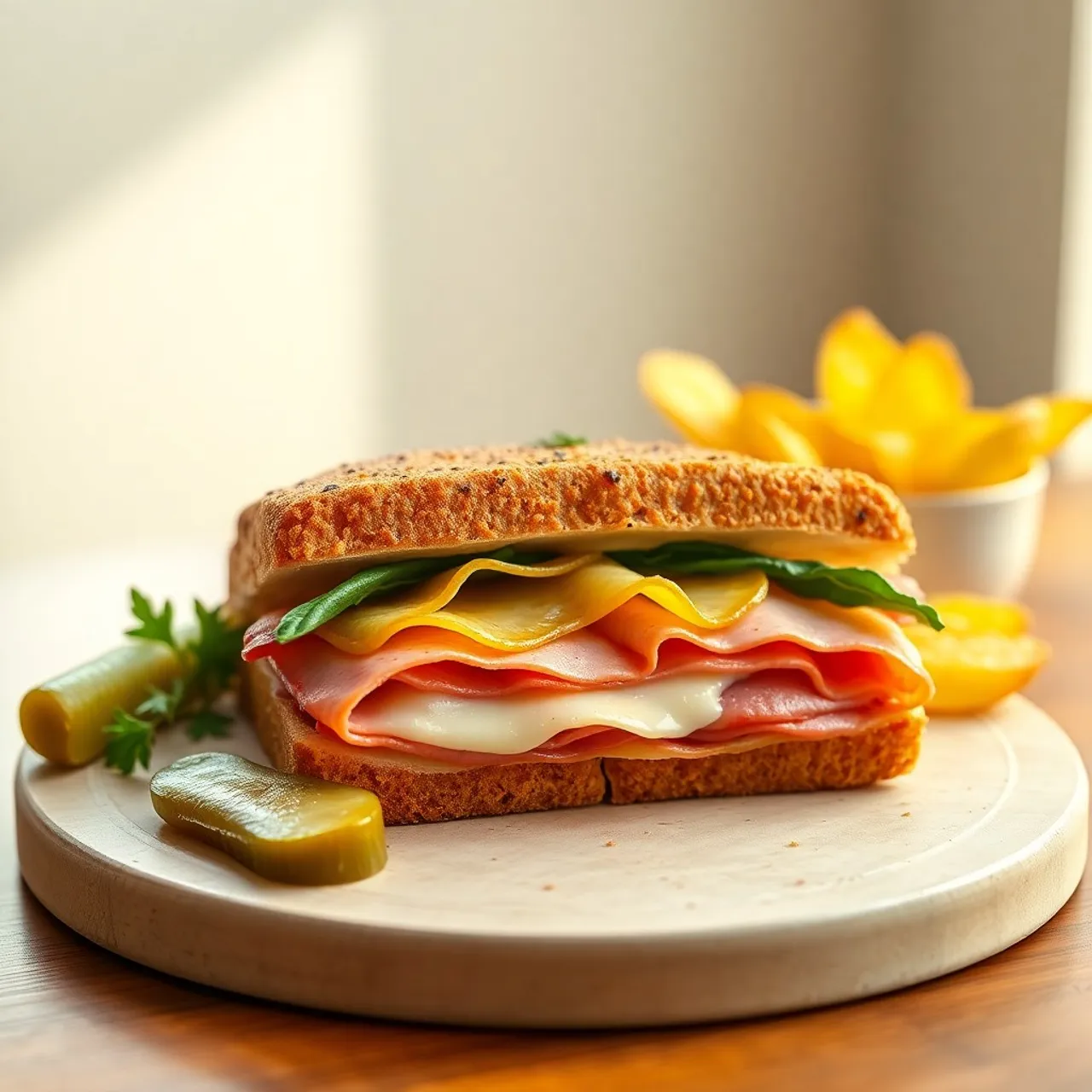 Ham and Cheese Sandwich — Sandwiches recipe