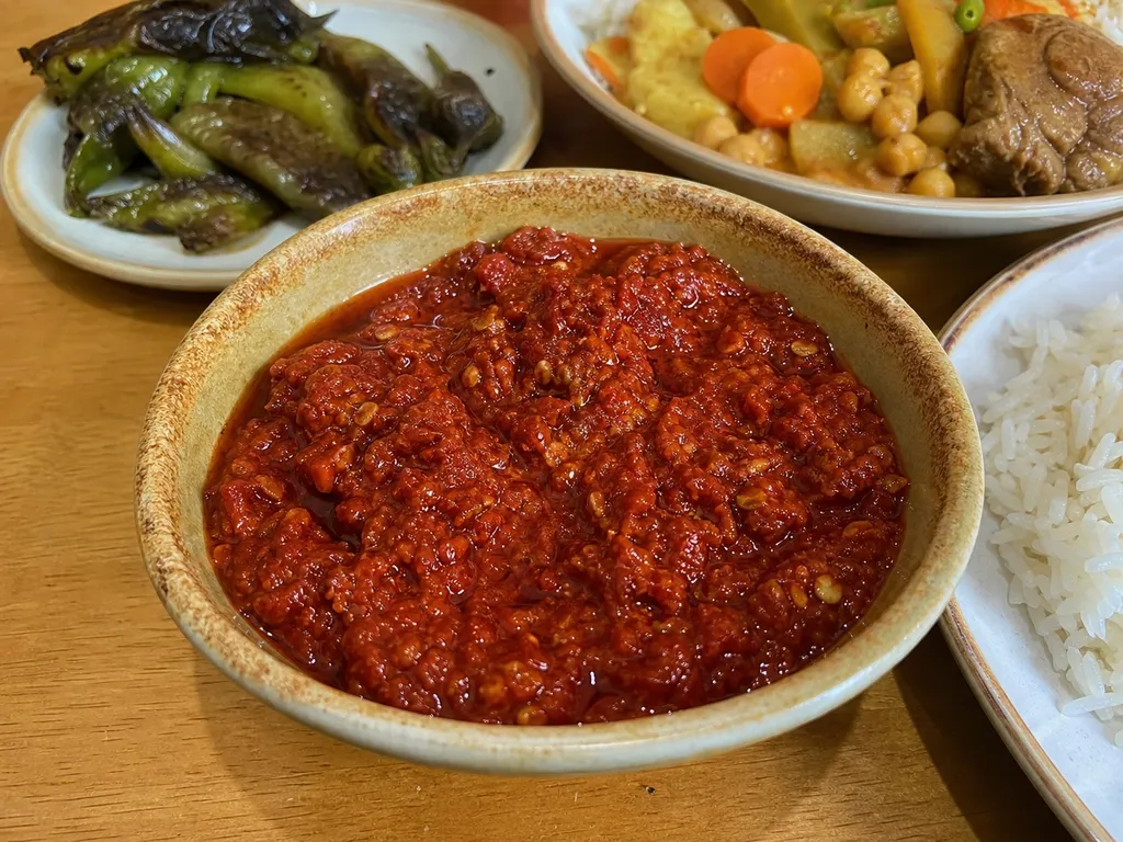 Harissa Paste — plated and served