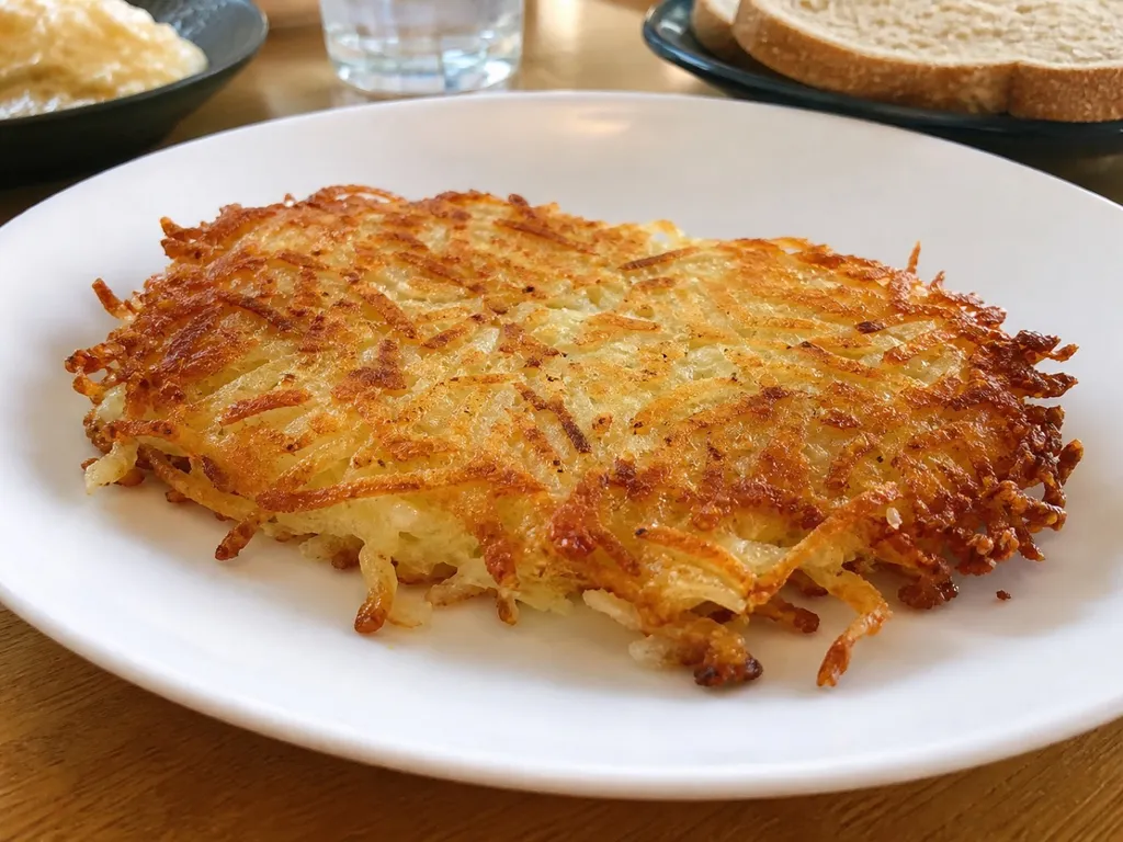 Hash Browns — plated and served