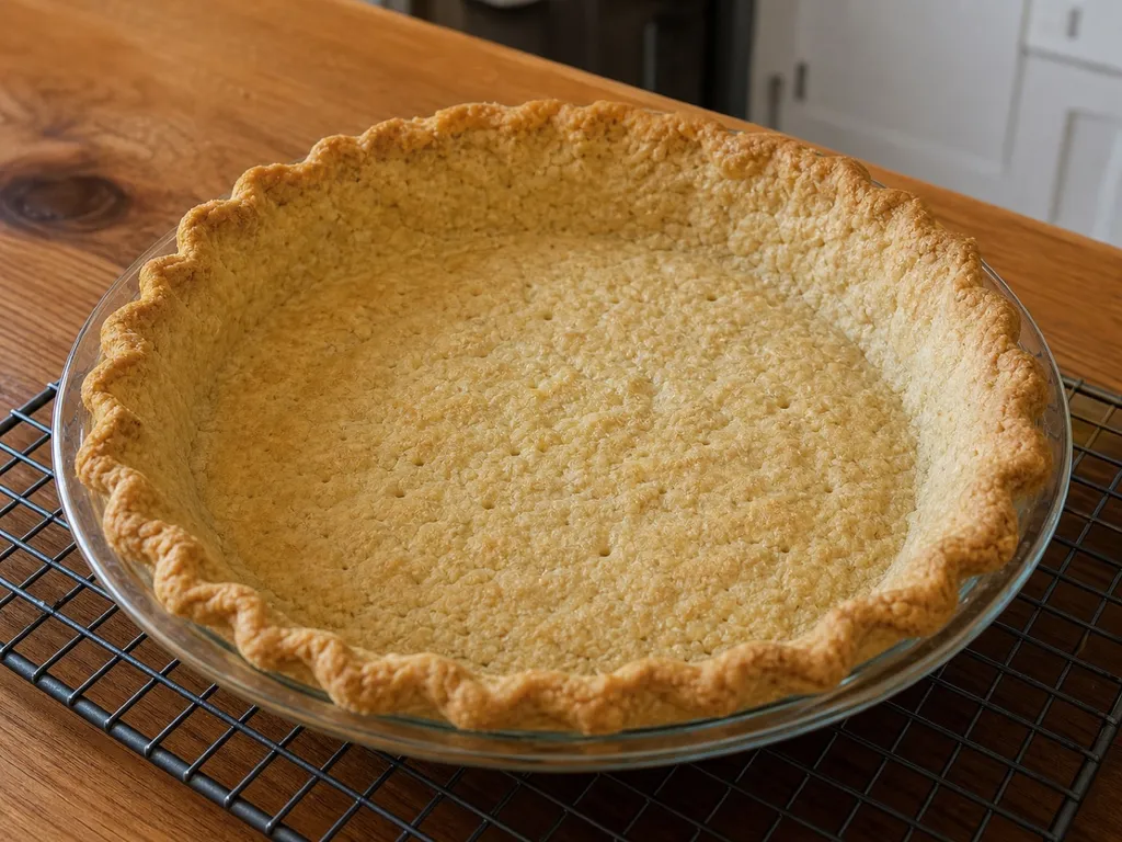 Healthy Pie Crust — plated and served