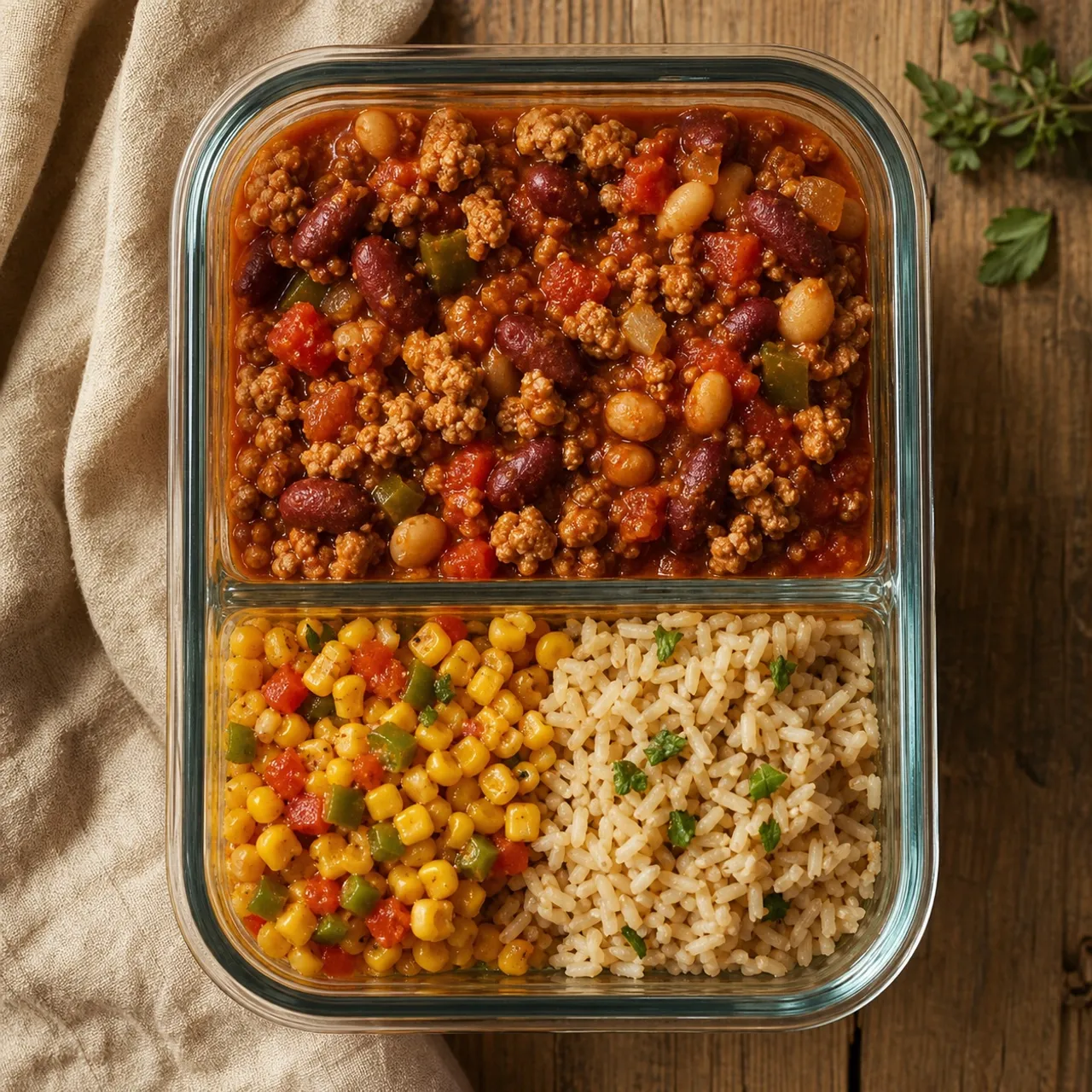 Hearty Turkey and Two-Bean Chili — Meal Prep recipe