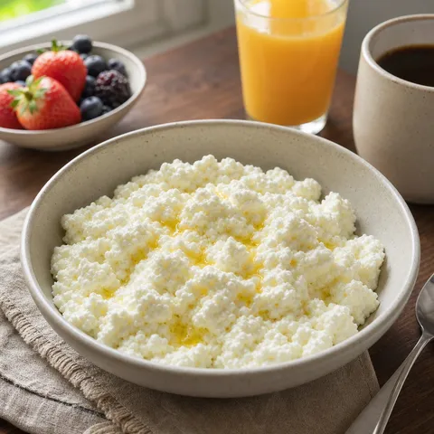 Homemade Cottage Cheese — Breakfast recipe